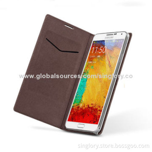 New Arrival High-quality Leather Mobile Phone Cases for Samsung Galaxy S5/V with S-view and Card